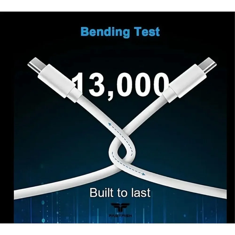 NWT 3 Pack 6 Feet Charging Cable USB C to USB-C for IPhone15/ |IPhone16/ Samsung